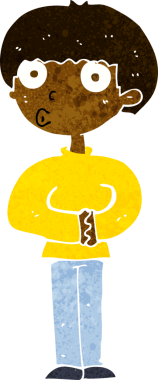 Bir insan tarafından çizilmiş garip bir adam.