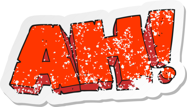 Bir insan tarafından çizilmiş bir karikatürün gerilimli çıkartması.