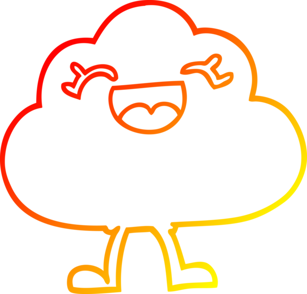 Bir insan tarafından çizilen sıcak çizgi çizgi çizgi çizgi çizgi karakteri ifade eden hava bulutu