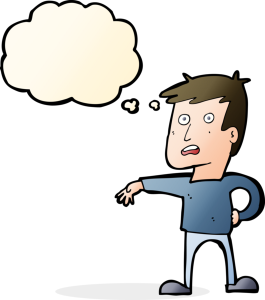 Karikatürist, bir insan tarafından çizilmiş düşünce baloncuğuyla kamp hareketi yapıyor.