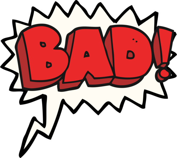 Serbest konuşma balonu karikatürü Bir insan tarafından çizilmiş kötü bir sembol