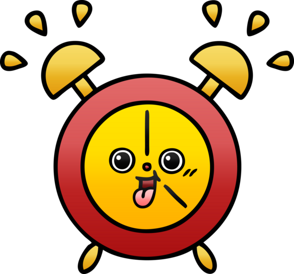 Bir insan tarafından çizilmiş alarm saatinin gölgeli çizimi