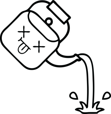 Bir insan tarafından çizilen çaydanlığın çizgi çizimi