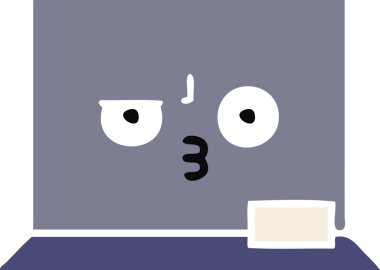 Bir insan tarafından çizilmiş düz renk retro karikatürü