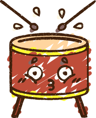 Bir insan tarafından çizilen Davul Tebeşiri