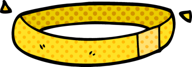 Bir insan tarafından çizilmiş karalama köpek tasması.