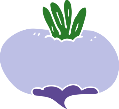 Bir insan tarafından çizilmiş karalama şalgam.