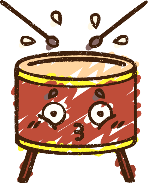 Bir insan tarafından çizilen Davul Tebeşiri