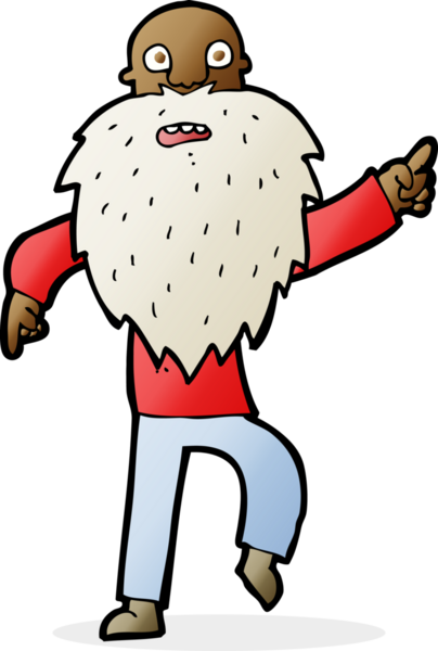 Çizgi film bir insan tarafından çizilmiş yaşlı bir adam stresli