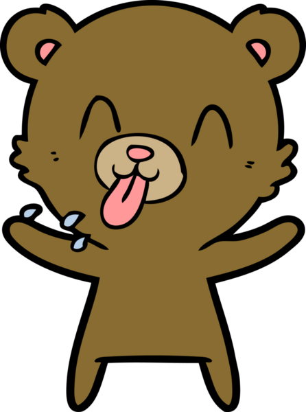 Bir insan tarafından çizilmiş bir çizgi film karakteri.