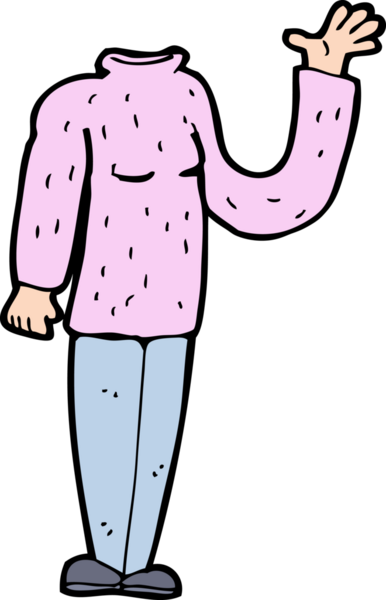 bir insan tarafından çizilmiş başsız vücut (karikatürleri karıştır ve eşleştir veya fotoğraf ekle)