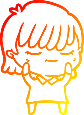 Bir insan tarafından çizilmiş bir karikatür kadın çizimi