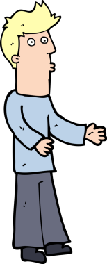 Bir insan tarafından çizilmiş bir karikatürist.