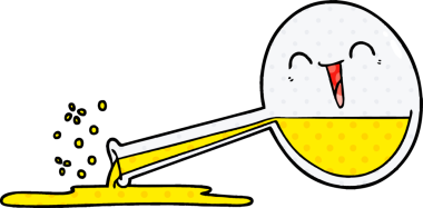 Mutlu karikatürler bir insan tarafından çizilmiş kimyasallar.