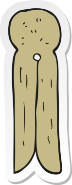 Bir insan tarafından çizilmiş eski usul tahta bir çivinin çıkartması.