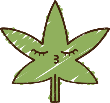 Bir insan tarafından çizilmiş Kenevir Yaprağı Tebeşiri