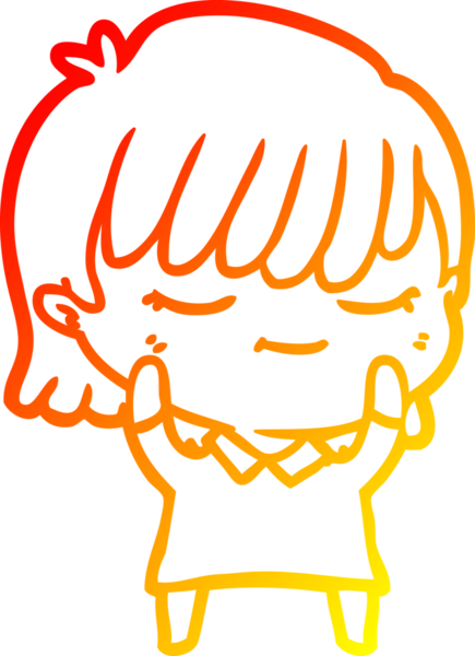 Bir insan tarafından çizilmiş bir karikatür kadın çizimi