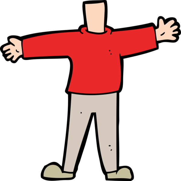 karikatür erkek vücudu (bir insan tarafından çizilmiş ve eşleşen karikatür veya fotoğraf başı)