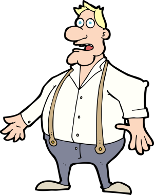 Bir insan tarafından çizilmiş bir karikatür.