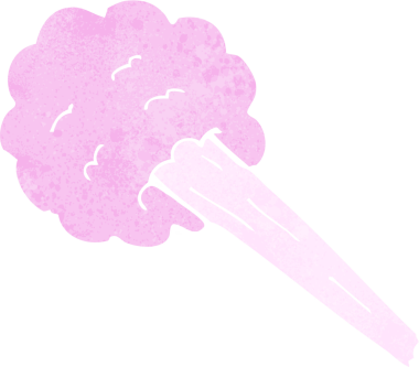 Bir insan tarafından çizilmiş rüzgarın karikatür rüzgarı