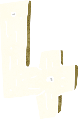 Bir insan tarafından çizilmiş ahşap bir çizgi film.