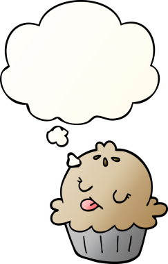 Düşünce baloncuklu tatlı çizgi film turtası bir insan tarafından çizilmiş.