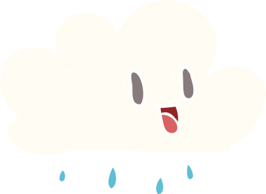 Bir insan tarafından çizilmiş karikatür karalaması etkileyici hava bulutu