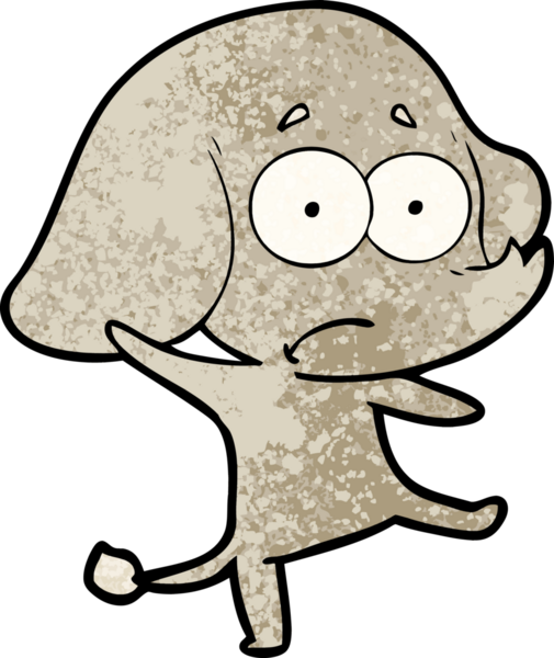 bir insan tarafından çizilmiş belirsiz bir fil.