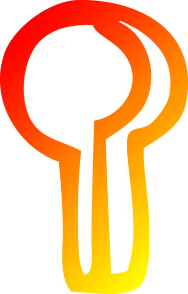 Bir insan tarafından çizilmiş çizgi film anahtar deliğinin sıcak gradyan çizimi