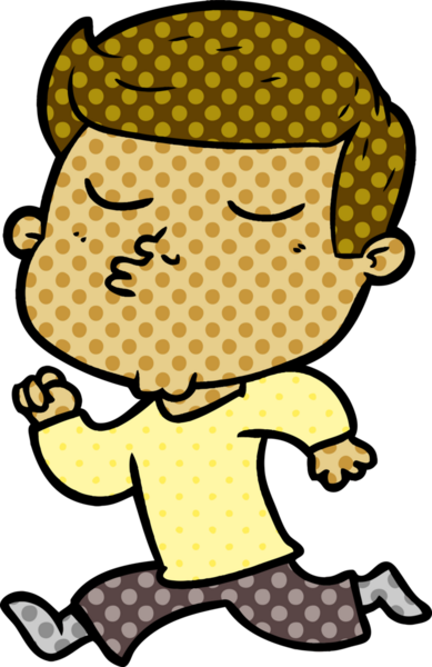 Bir insan tarafından çizilmiş karikatür mankeni adam.