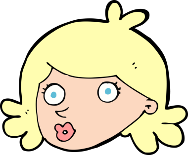 Bir insan tarafından çizilmiş güzel bir yüz.