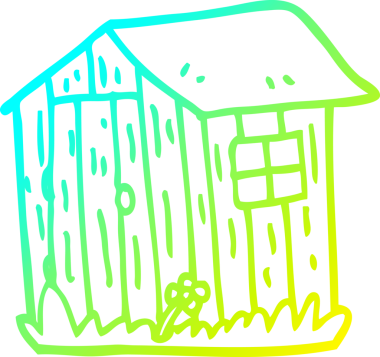 Bir insan tarafından çizilmiş ahşap bir karikatür çizimi.