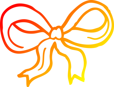 Bir insan tarafından çizilmiş bir çizgi filmin sıcak gradyan çizgisi.