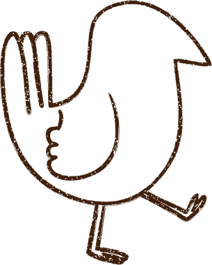 Yürüyen Kuş Kömürü Bir insan tarafından çizilmiş