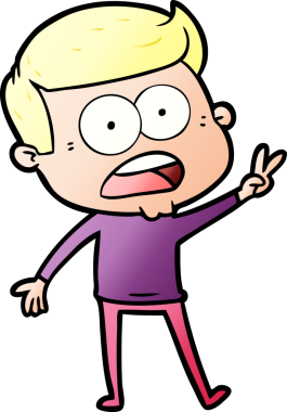 Bir insan tarafından çizilmiş bir karikatür.