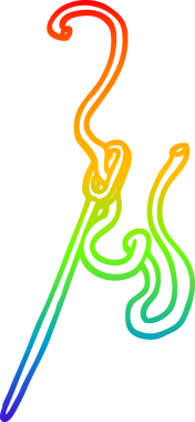 Bir insan tarafından çizilmiş karikatür iğnesinin ve ipliğin çizimi.