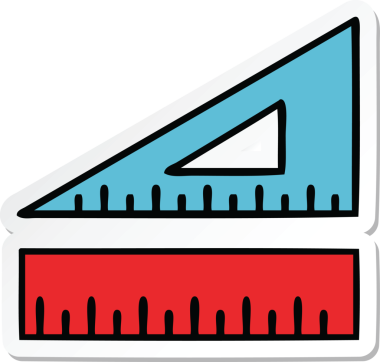 Bir insan tarafından çizilmiş şirin bir karikatür çıkartması.