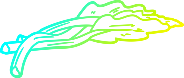 Bir insan tarafından çizilmiş bir çizgi robarb çizimi.