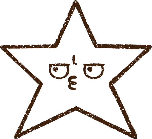 Bir insan tarafından çizilen Yıldız Kömürü Çizimi