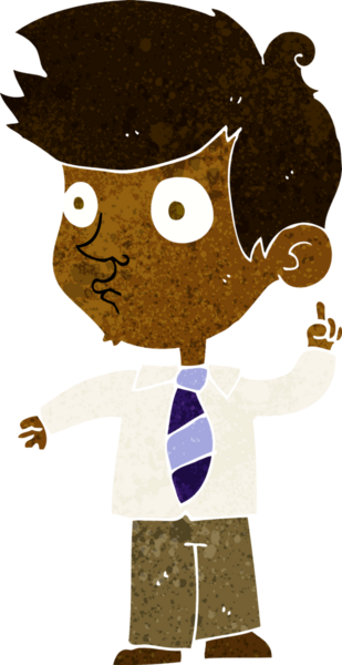 Çizgi filmci çocuk bir insan tarafından çizilmiş sorular soruyor.