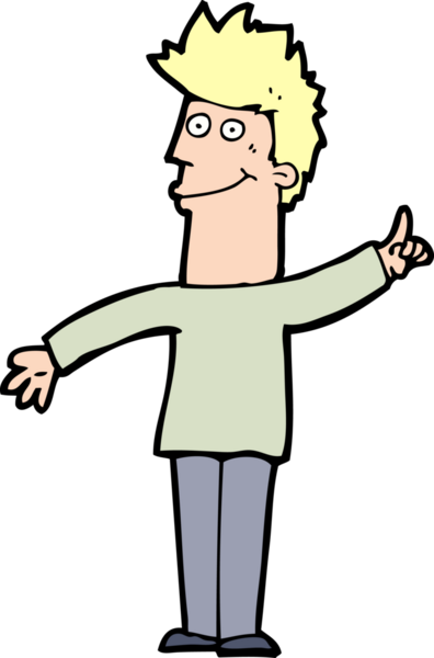 Bir insan tarafından çizilmiş bir fikri olan çizgi film adamı.