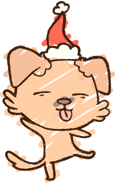 Bir insan tarafından çizilen neşeli köpek tebeşiri.