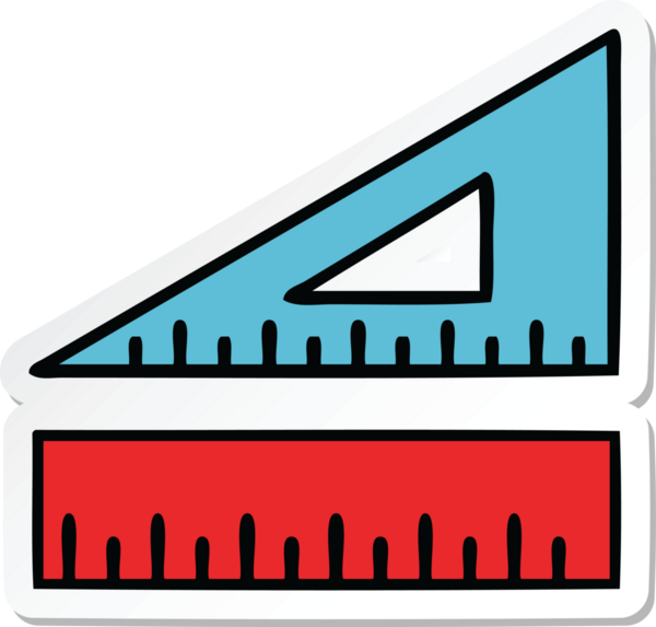 Bir insan tarafından çizilmiş şirin bir karikatür çıkartması.