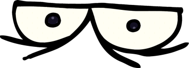 Bir insan tarafından çizilmiş karalamalı gözler.