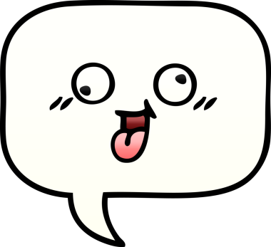 Bir insan tarafından çizilen konuşma baloncuğunun gölgeli çizimi