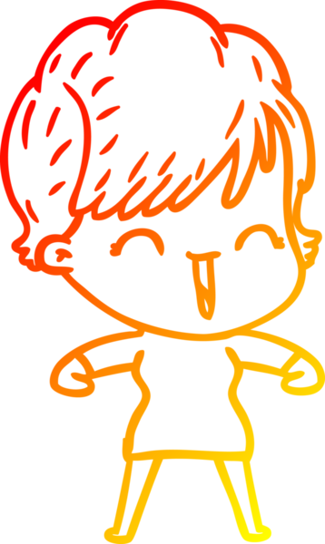 Bir insan tarafından çizilmiş gülen bir karikatür çizimi.