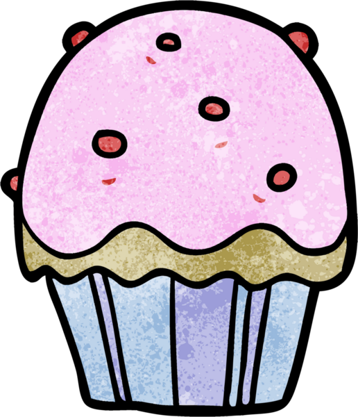 Bir insan tarafından çizilmiş bir kek.