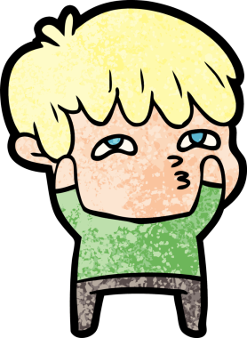 Bir insan tarafından çizilmiş garip bir adam.