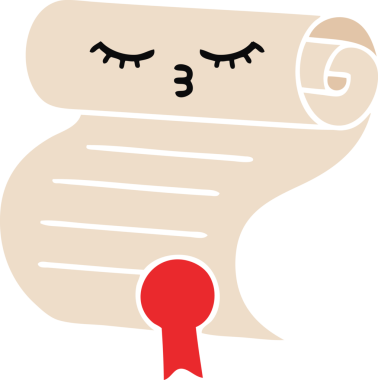 Bir insan tarafından çizilen sözleşmenin düz renkli retro karikatürü