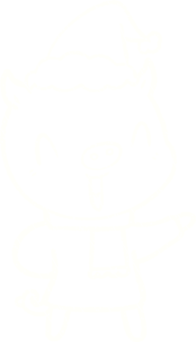 Bir insan tarafından çizilmiş Noel Domuz Tebeşiri